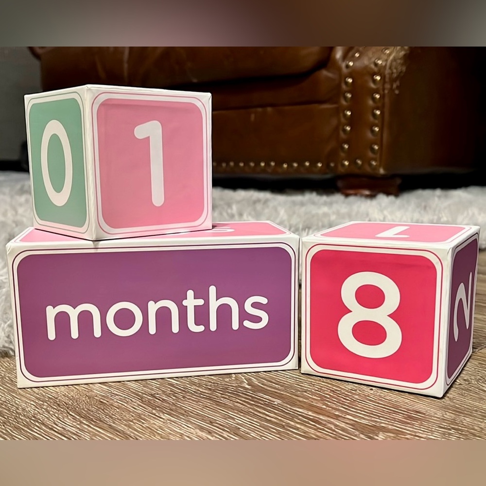 Pearhead baby age blocks